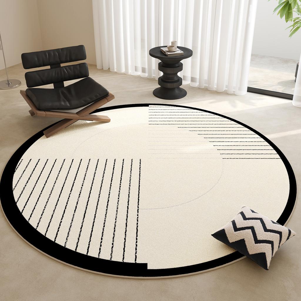 Living Room Carpet Dirt Resistant Easy To Maintain Modern Simple Non Slip Mat Easy To Maintain Circular Carpet