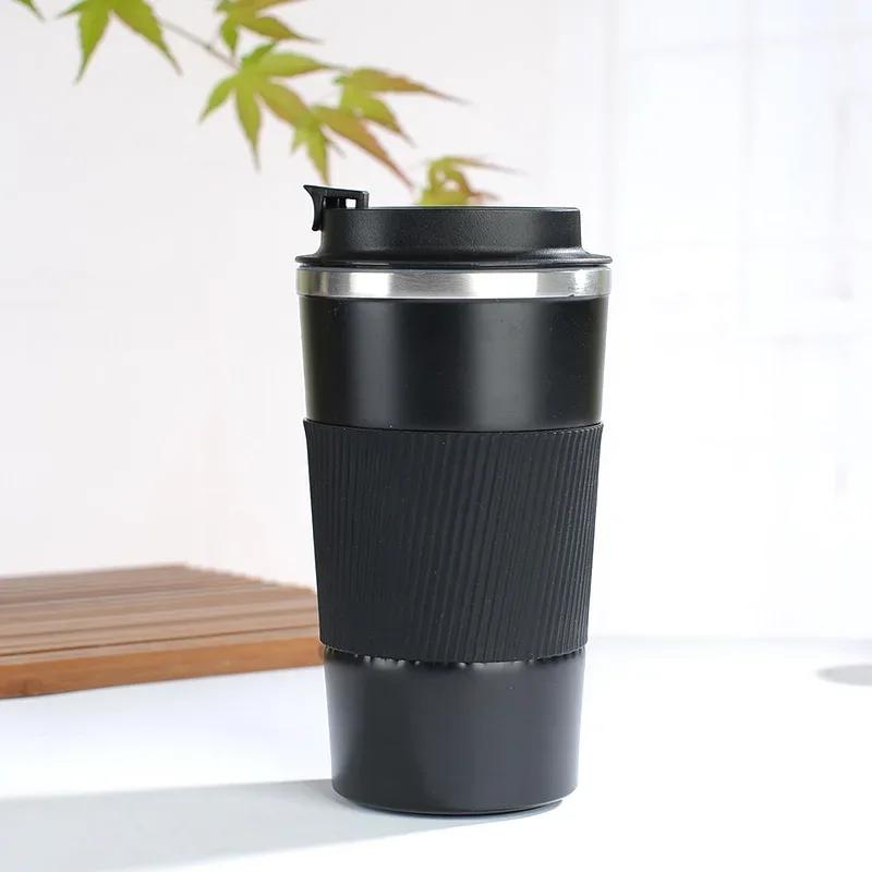 380 мл 510 мл Кружка-термос из нержавеющей стали для кофе Garrafa Termico Caneca Termica Cafe Copo Нескользящая Дорожная Автомобильная Изолированная Бутылка