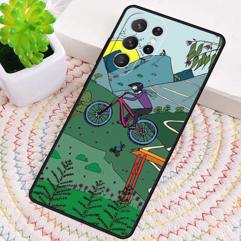 Cycling Heartbeat Bike Phone Case for Samsung Galaxy note 10 pro S26 Ultra S23 S24 FE S25 S21 S22 PLUS shockproof Cove