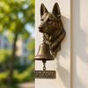 German Shepherd Welcome Bell Wall-Mounted Screaming Ghost Door Bell Retro Dog Door Bell with Welcome Sign for Front Porch Garden Door