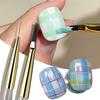 French Plaid Nail Art Brush Tartan & Line Stripe Grid Pattern Drawing Pen for DIY UV Gel Extension Painting Supplies Nail Brush