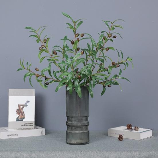 Имитация растения, не выцветающая, сделай сам, легкий уход, привлекательная, 4 раздвоенная искусственная оливковая ветвь с фруктами, сувениры для вечеринки