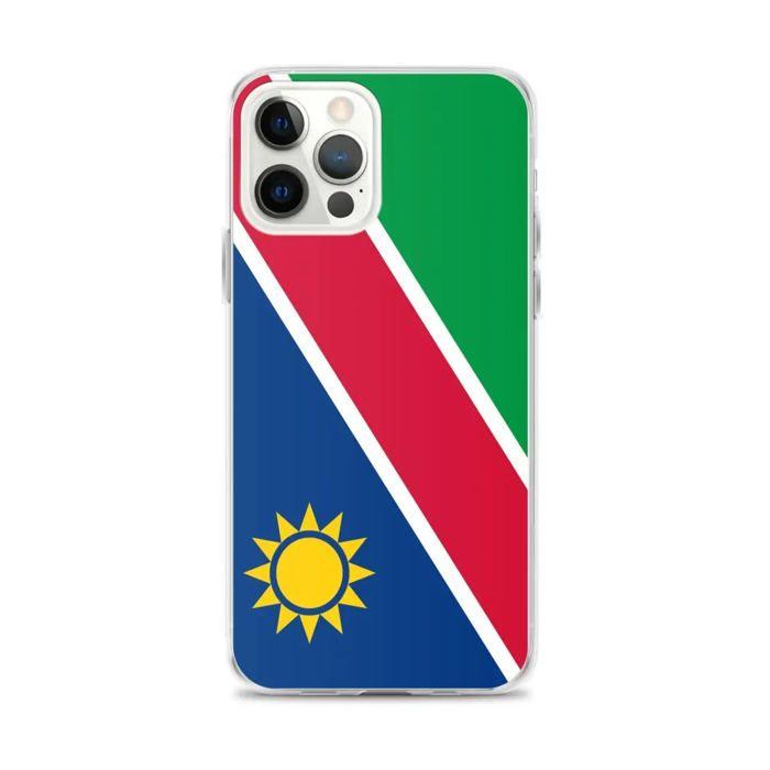 Coque iPhone - Namibie - Drapeau - Souple - Multicolore - TPU Transparent