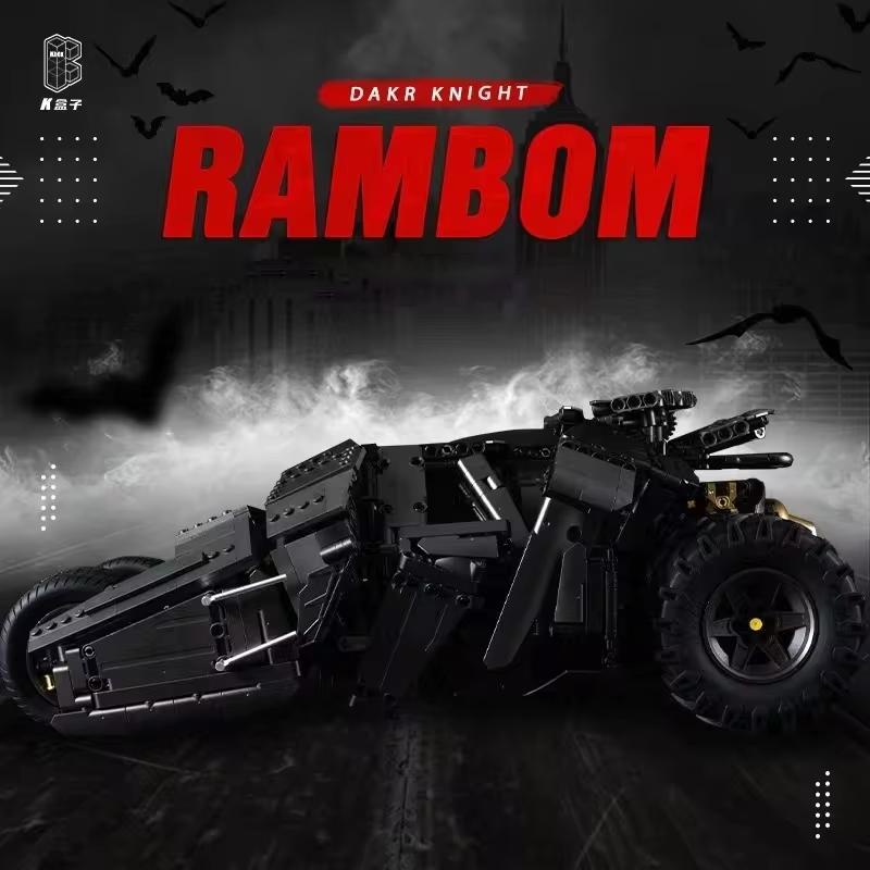 2830PCS Batmobile Tumbler BatPod Мотоцикл Строительные блоки Набор для взрослых 1:8 высокотехнологичных силовых кирпичиков Модель DIY Набор для мальчиков