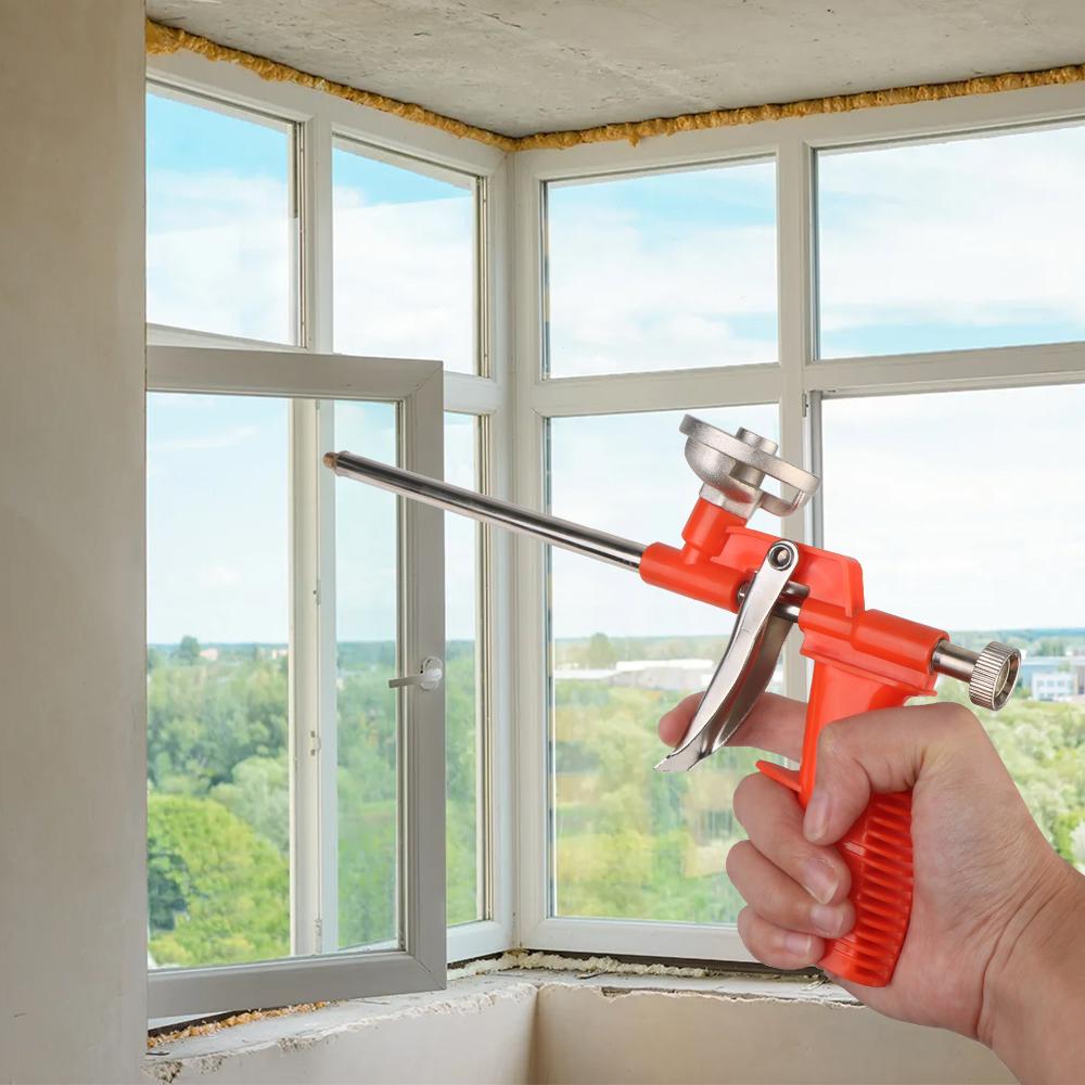 Пистолет для клея из пеноматериала Пистолет для полиуретановой пены Клей-герметик Специальный инструмент для пузырей Металлические аксессуары для дома Пистолет-распылитель для пены