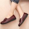 Simple Leather Shoes Spring and Autumn Single Shoes Comfortable Non-slip Soft Bottom Soft Leather Casual Shoes Work Shoes