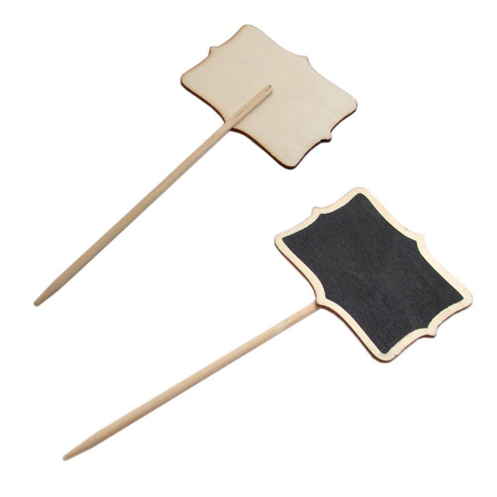 10 шт. Мини-доска Маленькая деревянная доска для сообщений Табличка Меловые доски