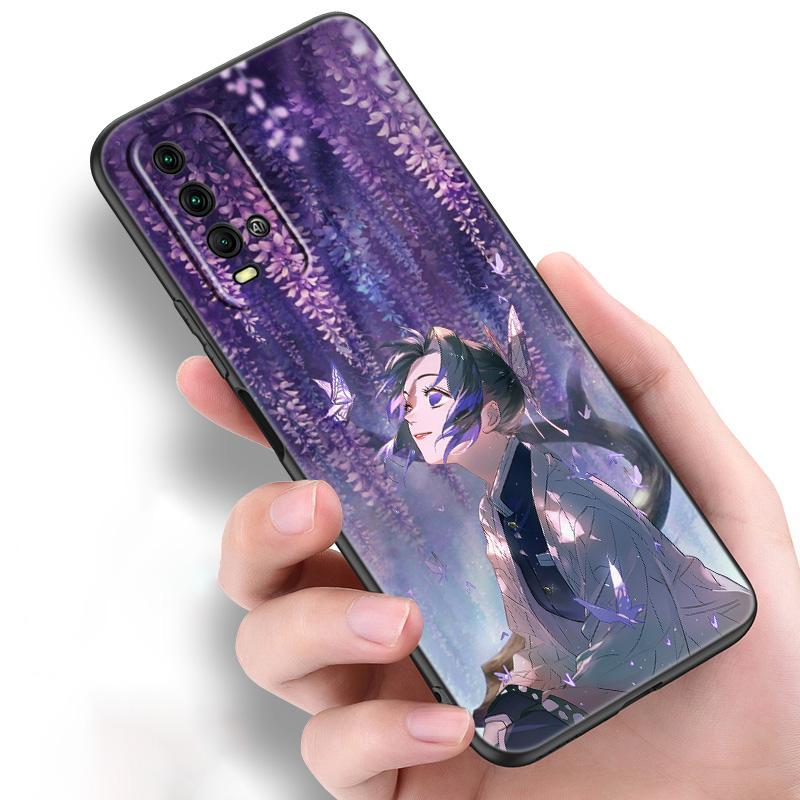 Anime Demon Slayer Kanao Shinobu Sama Silicone Phone Case For Xiaomi Redmi Note 11 10 9 8 Pro 11T 10T 10S 9S 8T 9 9A 9C 9T Black