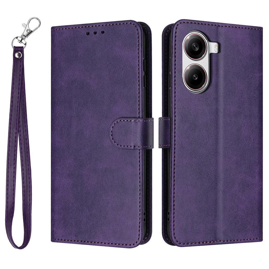 Для Xiaomi Redmi Turbo 4 5G/Poco X7 Pro 5G Чехол Книжка Подставка PU Кожаный Кошелек Чехол для Телефона Текстура Теленка