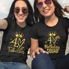 Tshirt for Women Chapter 40th Birthday Crew Party Y2k Tops Graphic 40 Birthday Squad Chapter Tshirt Summer Short Sleeve Tees