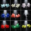 Fashion Women Jewelry Long Drop Bohemia Hook Resin Petal Dangle Stud Flower Earrings