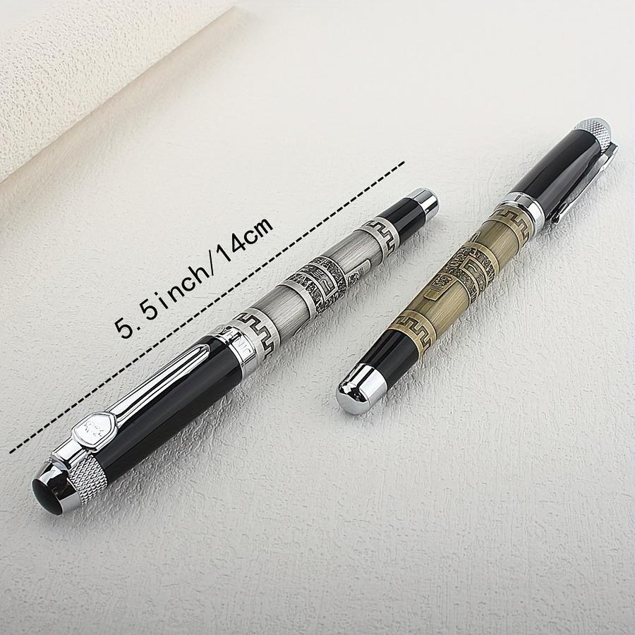 Classic and Elegant Writing Fountain Pen with Smooth Tip, Calligraphy Pen, High-quality Metal Signature Pen