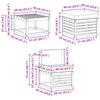 Outdoor Sofa Set 6 pcs White and Anthracite 59 x 59 x 37 cm