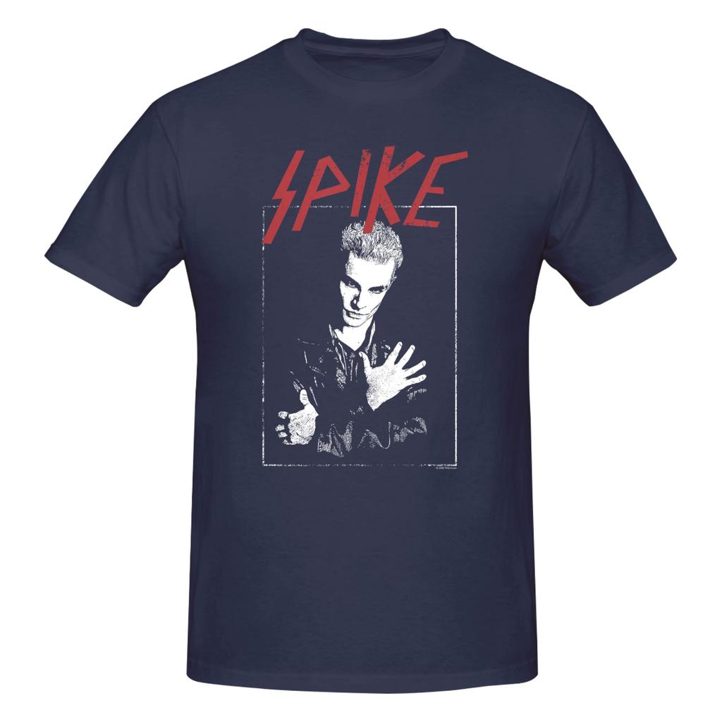 Piece Spike Vampire Funny Cotton TShirt Gothic Buffy Hunter Tees Tops For Unisex