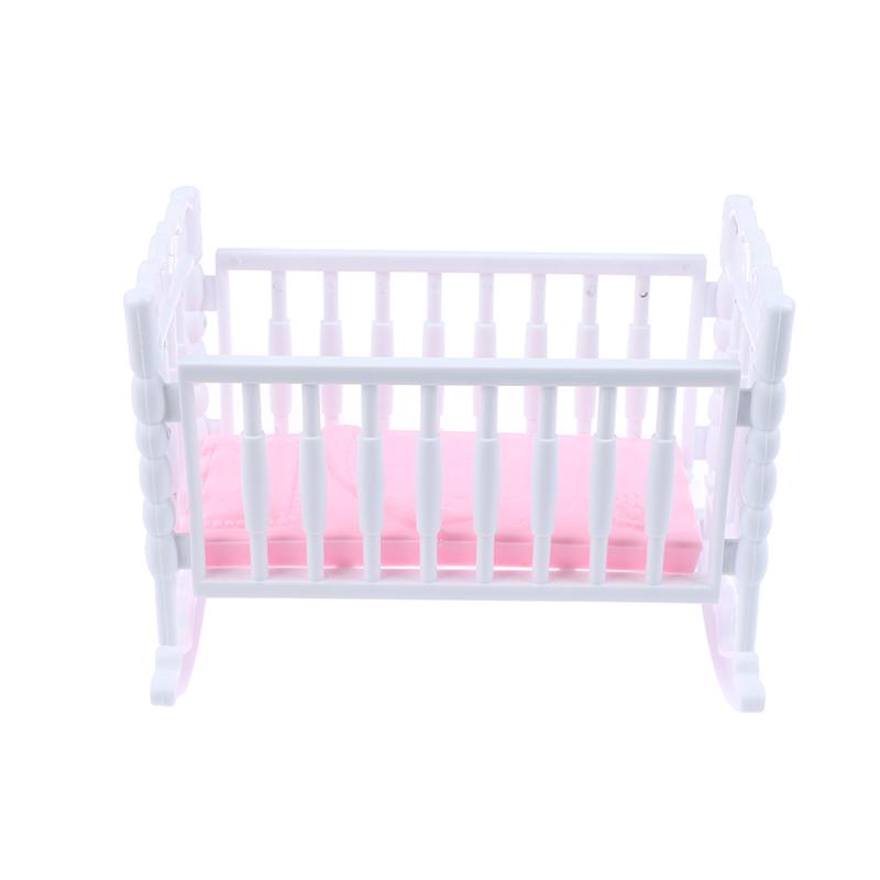 Кукольный дом светло-розовый белый кукольный шейкер игрушечные аксессуары кровать колыбель кроватка