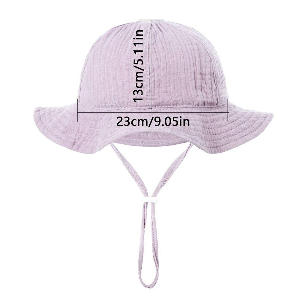 Boys Girls Cute Cartoon Baby Sun Cap Kids Bucket Hat Beach Hat Panama Cap