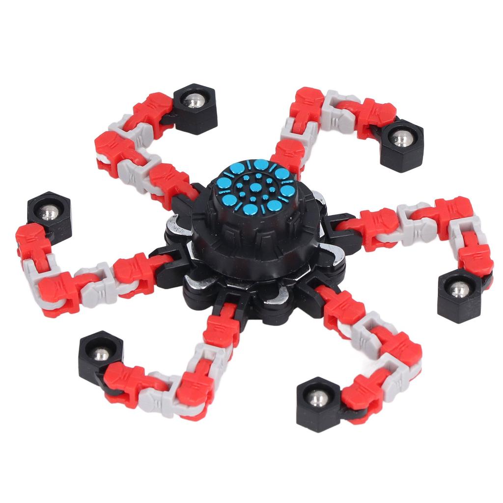 DIY Transformable Fingertip Toy Twisted Deformed Mechanical Stress Relief Toy for Kids AdultsRed