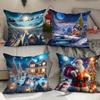 New Christmas Pillow Cover for Home Sofa Decoration Printed Pillow Cover Christmas Cushion Cover