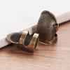 Stitching Tools Handworking Vintage Gold Finger Protector Antique Ring Needle Thimble Metal