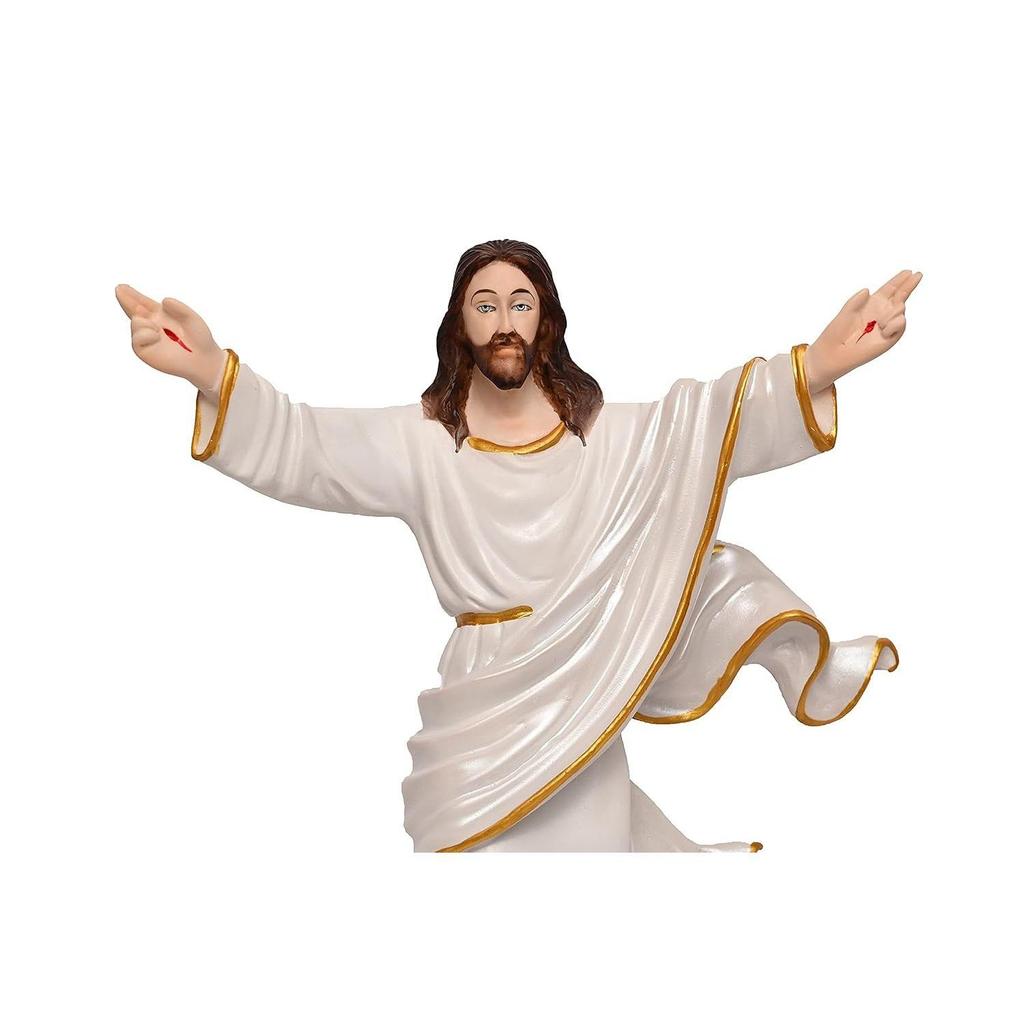 Воскресший Иисус Христос (3 x 10 x 12 дюймов) Идол и экспонат для подарков и декора (белый)
