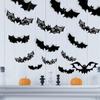 12 шт. Черная 3D наклейка «Летучие мыши» ПВХ жуткая летучая мышь наклейка на стену летучая мышь наклейка для помещений