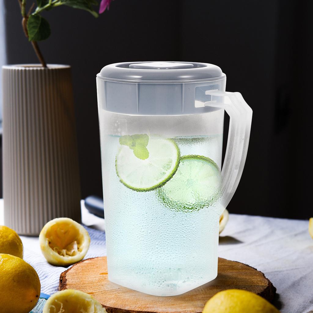 Premium Water Pitcher with Lid Extra Large Drinking Jug for Tea Juice Iced Coffee Cold Beverages Home Restaurant Serving