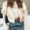 Spring and Autumn New Style European and American Stand-up Collar Big Pocket Unisex Women's Jacket Jacket Women A1026