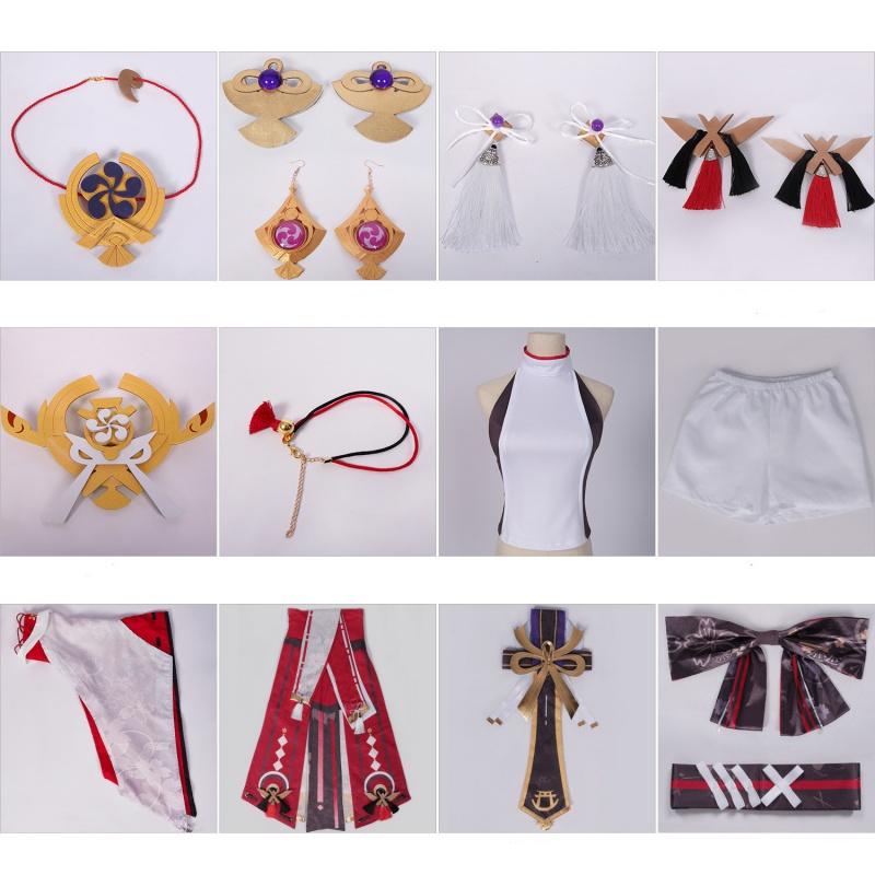 Anime Yae Miko Guuji Yae Cosplay Costume Halloween Women Games Uniform Dress Outfits Costumes