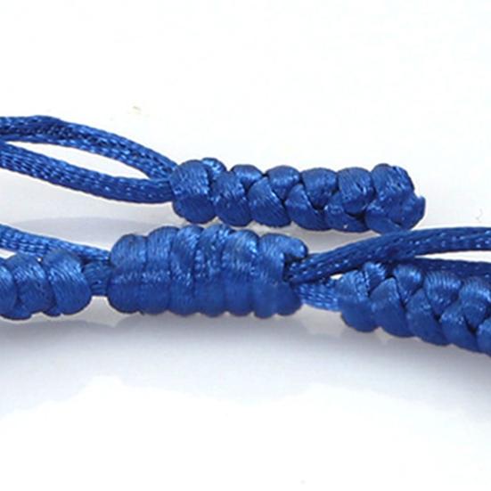 1/2/5/8/10 шт. Синие плетеные браслеты регулируемого размера, ручная работа, значимая связь, синие плетеные браслеты дружбы