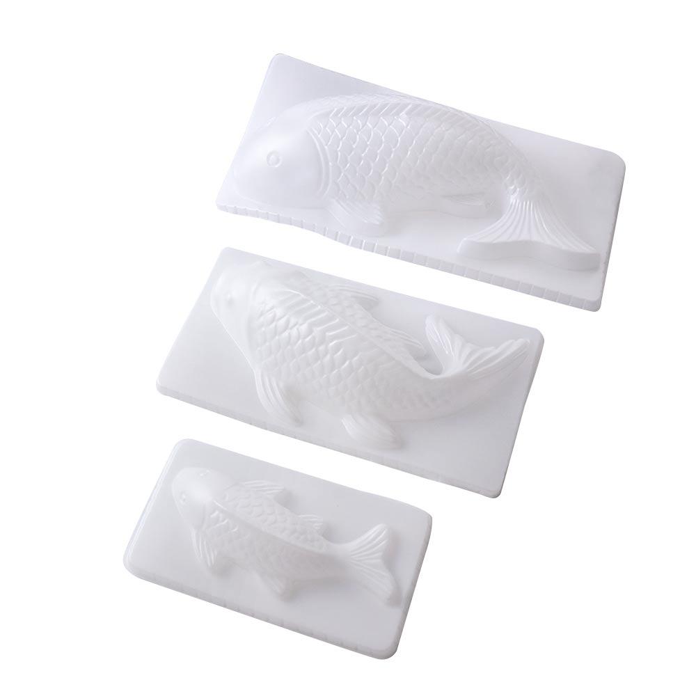 White Carp Shape Easy Demold Sugarcraft PP Material Baking Tool Pudding DIY Jelly Mould Fish Mold