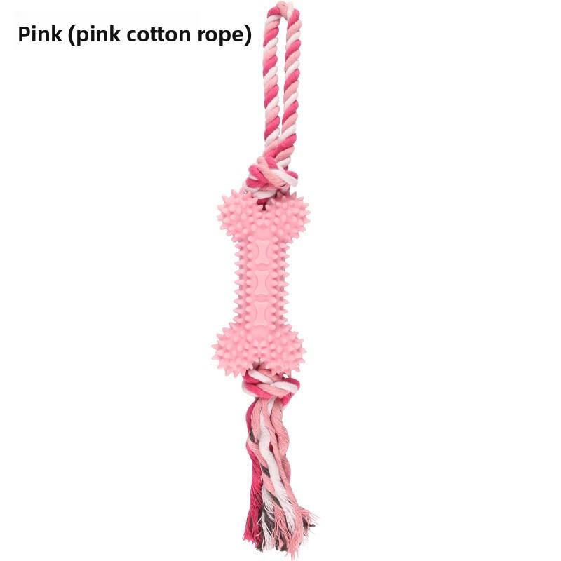 Игрушка для питомца хлопковая веревка в форме кости, износостойкая, тренировочный канат с узлами для прорезывания зубов, набор игрушек для собак, чтобы развлечь себя и не скучать