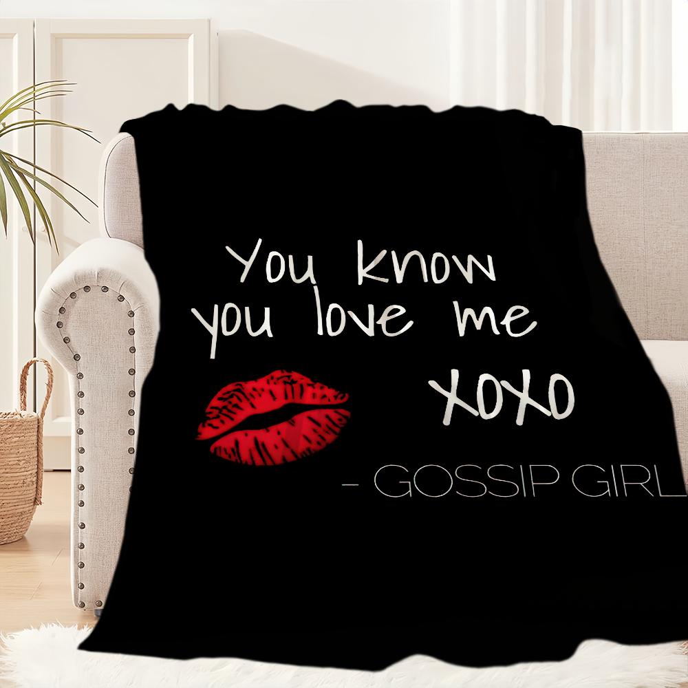 ТВ Классика G-Сплетница XOXO Плед Плюшевый для Сна Диван Ковер для Гостиной Теплый Офис Спальня День Рождения Дом Путешествия Детские Подарки