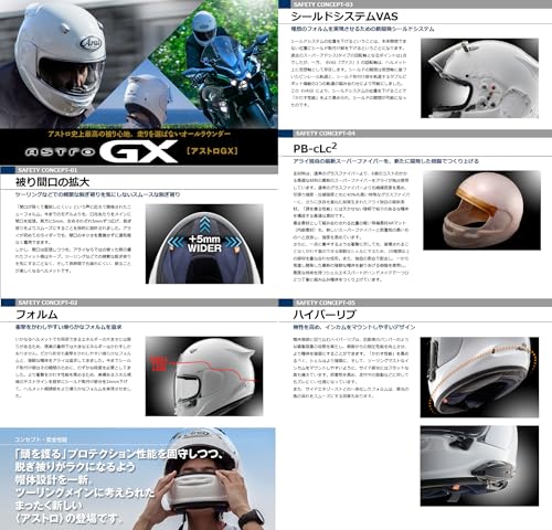 Arai ASTRO GX STAR&STRIPE Full Face Motorcycle Helmet, Yellow, 61-62cm