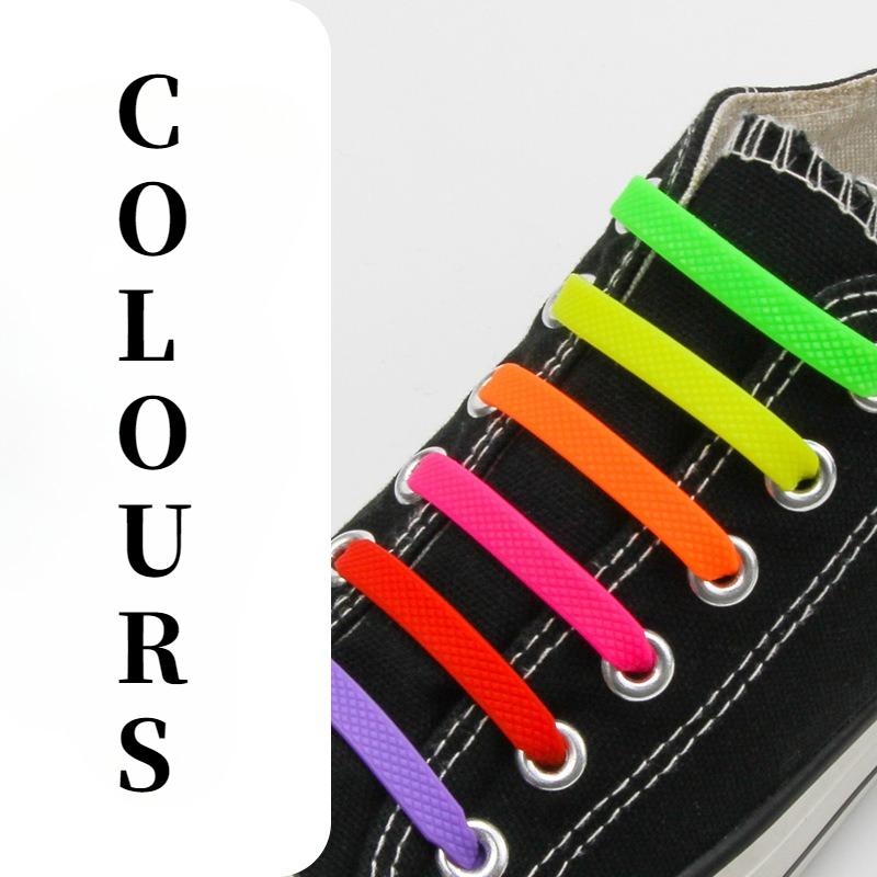 No Tie Rubber Elastic Shoelace Sneaker Adult Shoe Laces Running Shoelaces Athletic Shoe Laces