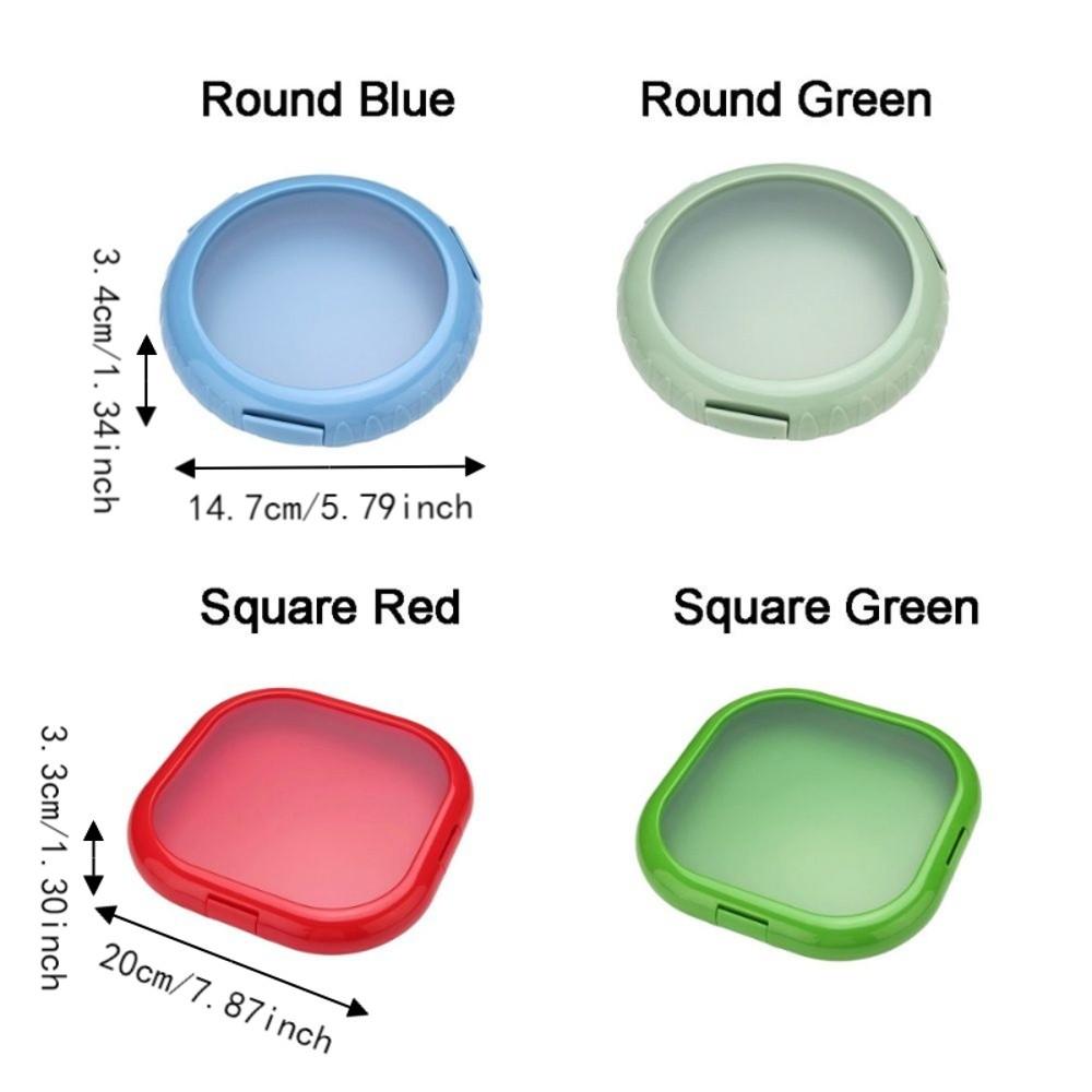 Round/Square Silicone Fresh Keeping Box Sealed Food Storage Container Sandwich Storage Box Outdoor