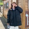 Уличная куртка-ветровка в стиле рабочей одежды с хлопковой подкладкой для женской зимы, с капюшоном, для студентов, легко садится, износостойкая куртка с хлопковой подкладкой