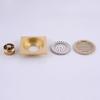 Anti-odor Square Shower Drain Brass Bathroom Drainage Convenient Floor Hair Catcher  Laundry Floor