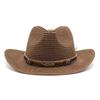 Western Cowboy Straw Hat Men And Women Outdoor Beach Hat Sun Hat Czy-025