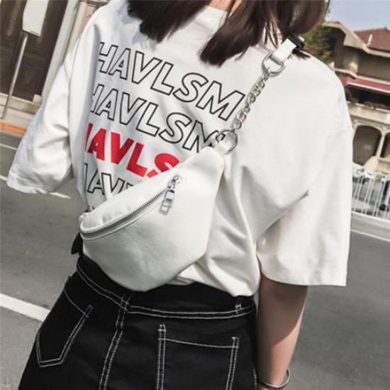 Женская ПУ поясная сумка цепочка поясная сумка дорожная поясная сумка на плечо сумка-тоут подарок CLE