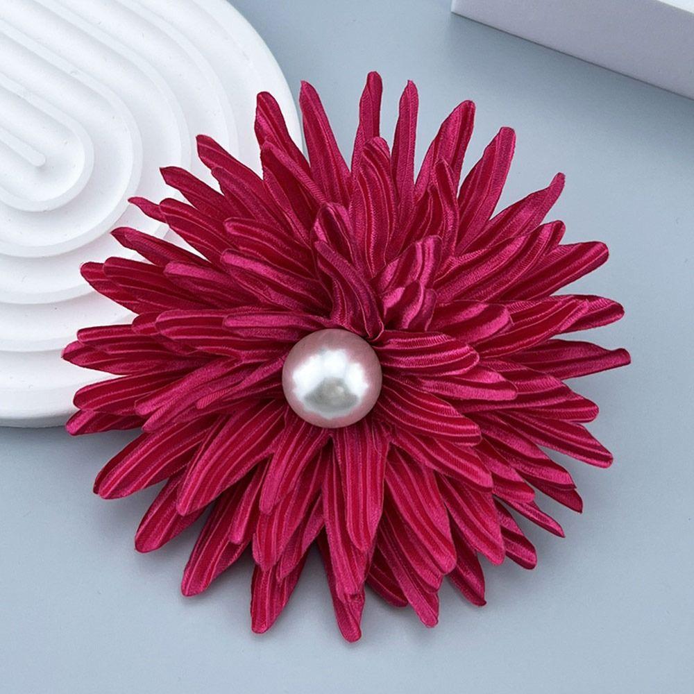 Fabric Handmade Accessories Large Flower Brooch Jewelry Badge Accessories Pin Brooch New Corsage