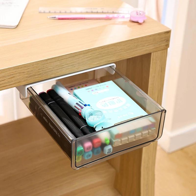 Ящики для хранения под столом Скрытые ящики для хранения на столе Выдвижной ящик для стола Выдвижной ящик для стола с самоклеящейся основой