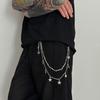 Trendy Hip Hop Double Layer Jeans Pants Chain Men Women Creative Star Pendant Bag Waist Chain Steampunk Jewelry Gift