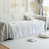 Leaves Chenille Sofa Cover Blanket Dustproof Pets Kids Printed Large Couch Blankets Leisure Beach Towel Travel Rug Home Decor
