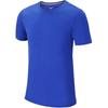 Nike Мужские футболки Dri Fit Синие с круглым вырезом Умеренный прямой крой 743034-474