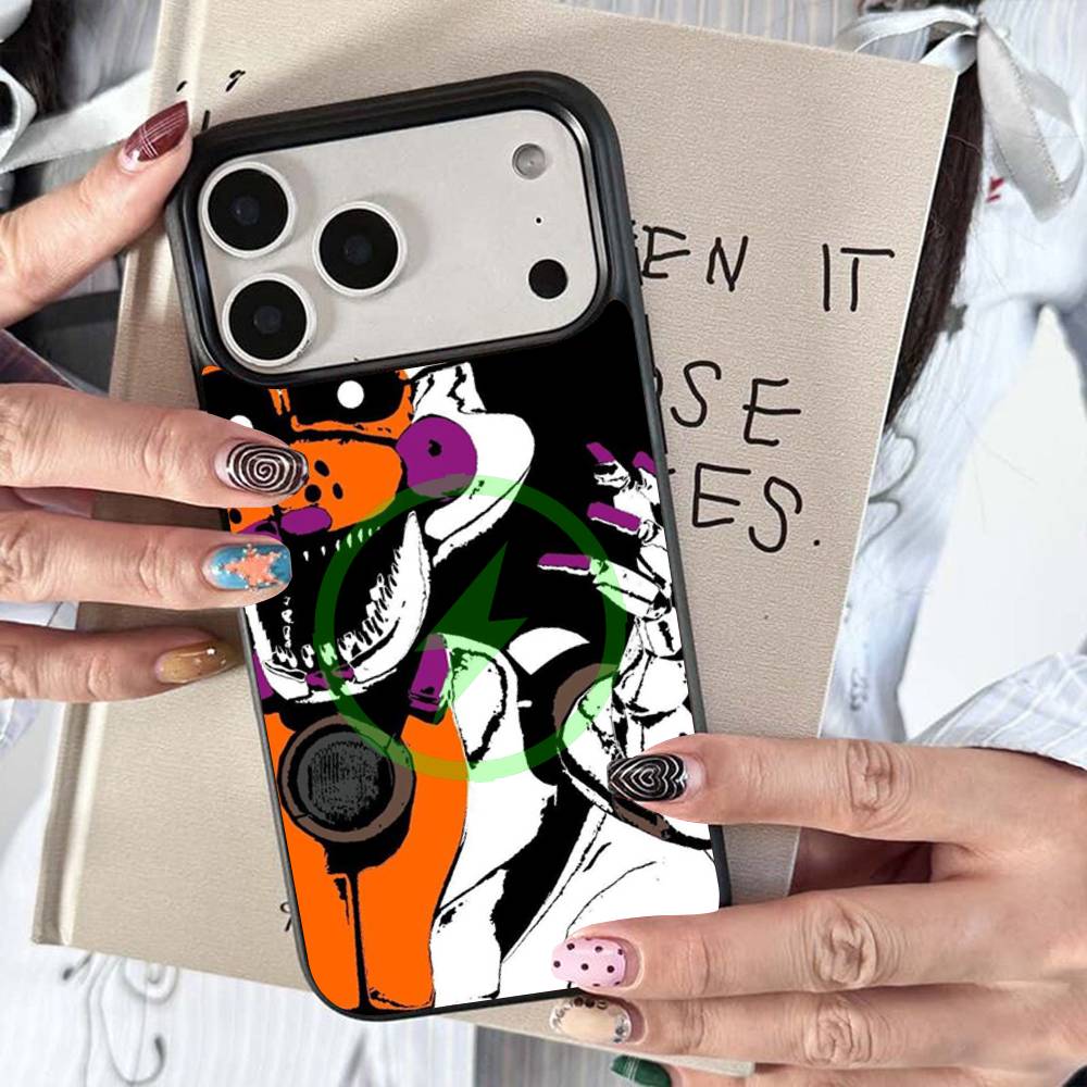 W-Fnaf-e-Fives-nights-At-Freddys Для Magsafe Беспроводная зарядка Чехол Для iPhone 17 16 15 14 13 12 11 15 Pro Max Магнитная крышка
