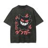Oversized Pokemon Vintage Wash T-Shirt Man Women Y2k 2026 Unisex Harajuku Graphic Tee Short Sleeve Tee Loose Casual Tops Summer