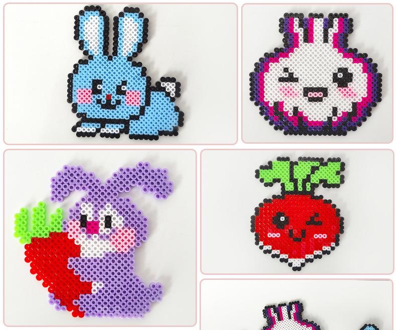 Набор бусин Perler 5 мм: 72 Цвета DIY Образовательная Пазл-Игрушка для Детей