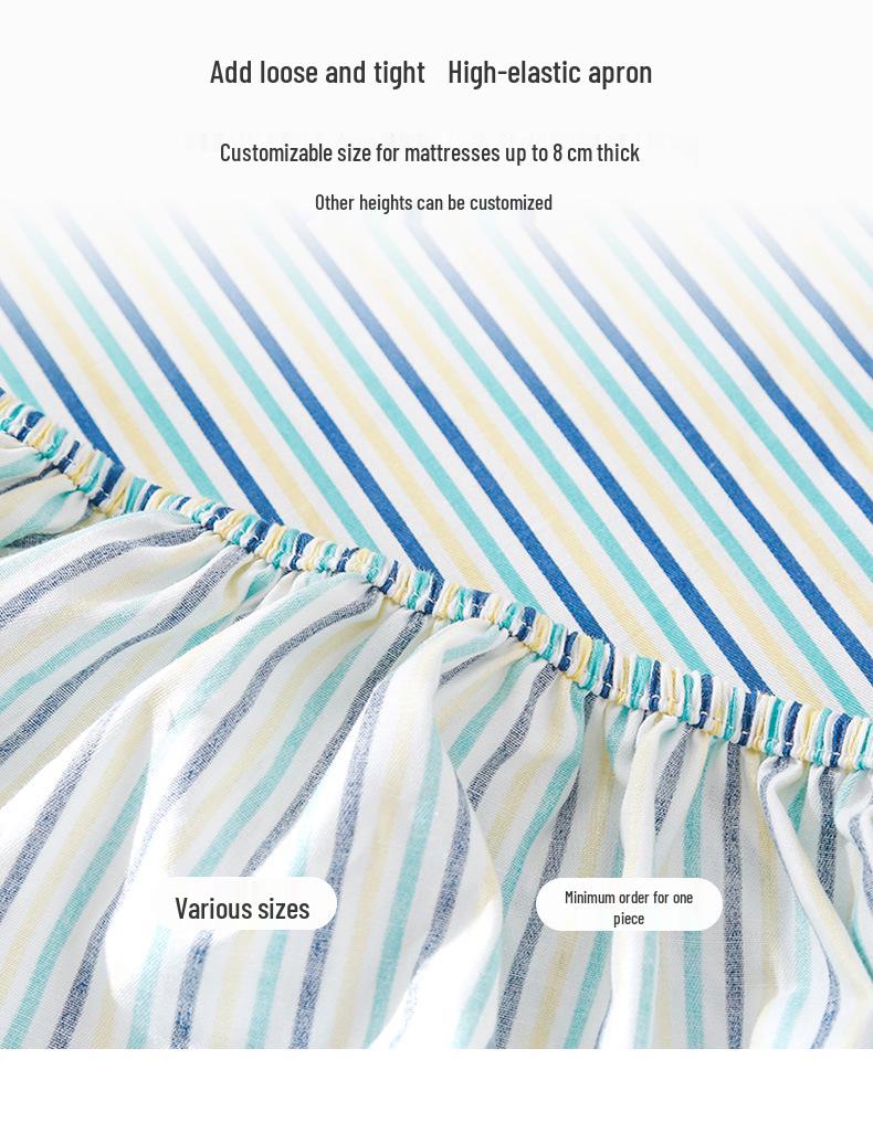 Хлопковый чехол-матрас и покрывало с мультяшным рисунком для детской кроватки