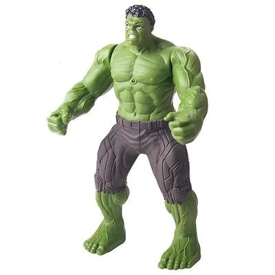 17 см Детские игрушки Фигурки Marvel Аниме Человек-паук Халк Фигурка действия Железный человек Мультяшная Детская игрушка Рождественский подарок Светящаяся кукла Хобби
