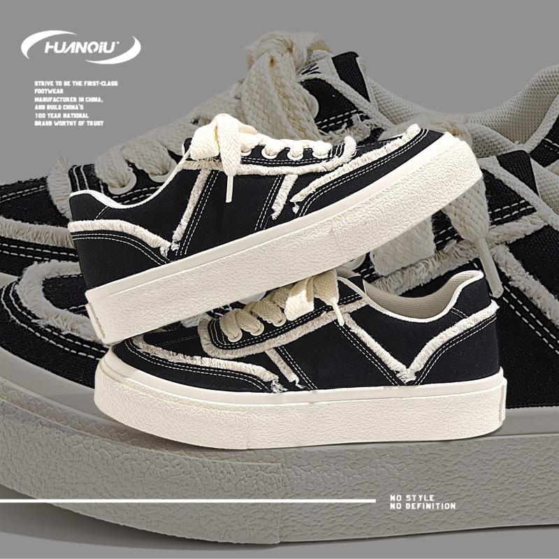 Global Lightweight Canvas Shoes Men's ZHQ-HQ908 Spring Men's Shoes Korean Version of Platform Versatile Men's Casual Board Shoes